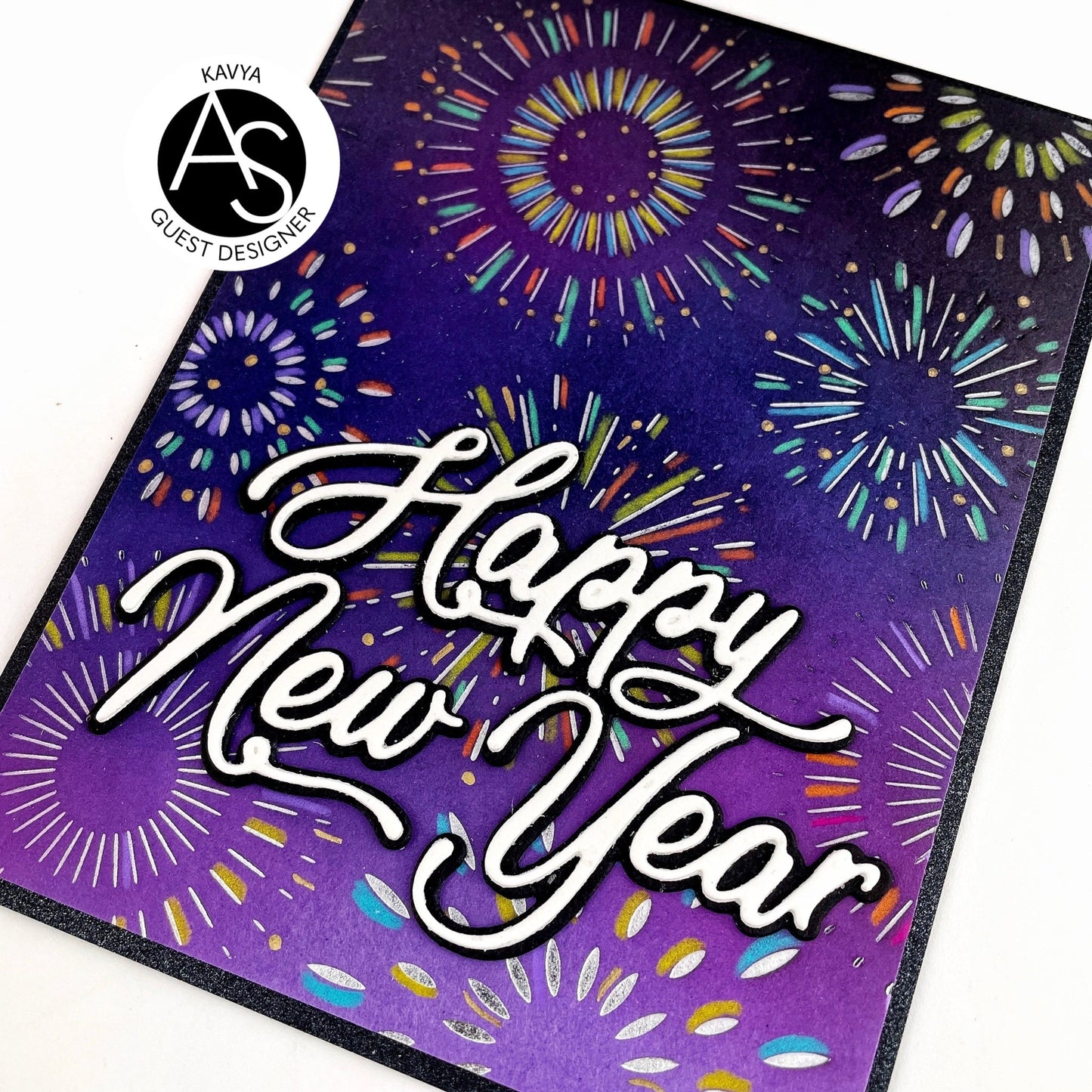 Alex Syberia Designs Happy New Year Die - CraftSource Market: Craft Supplies & Kits Papercraft > Dies > Metal Cutting Dies