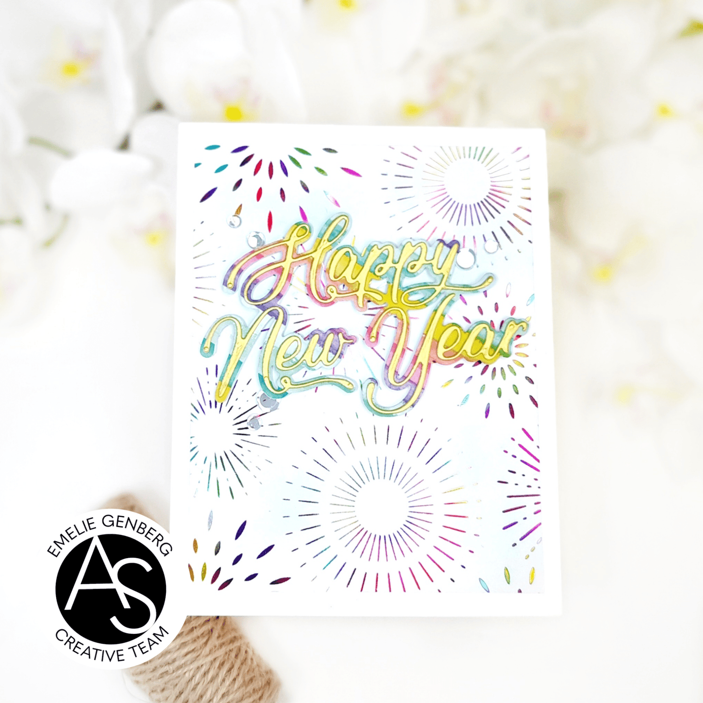 Alex Syberia Designs Happy New Year Die - CraftSource Market: Craft Supplies & Kits Papercraft > Dies > Metal Cutting Dies