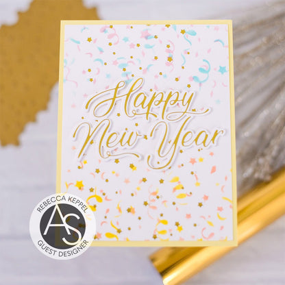 Alex Syberia Designs Happy New Year Die - CraftSource Market: Craft Supplies & Kits Papercraft > Dies > Metal Cutting Dies