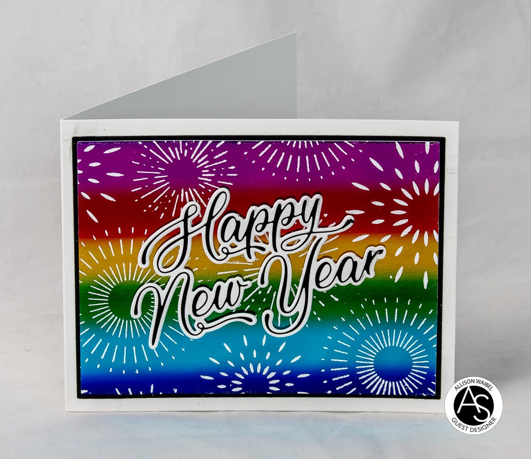Alex Syberia Designs Happy New Year Hot Foil Plate - CraftSource Market: Craft Supplies & Kits Foiling and Letterpress
