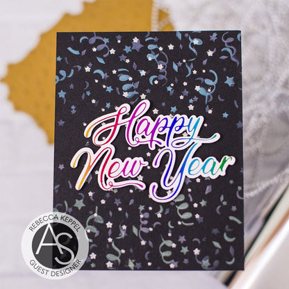 Alex Syberia Designs Happy New Year Hot Foil Plate - CraftSource Market: Craft Supplies & Kits Foiling and Letterpress