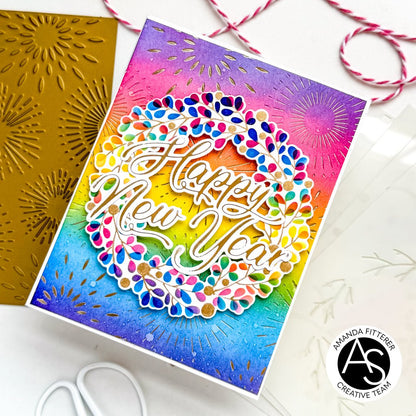 Alex Syberia Designs Happy New Year Hot Foil Plate - CraftSource Market: Craft Supplies & Kits Foiling and Letterpress