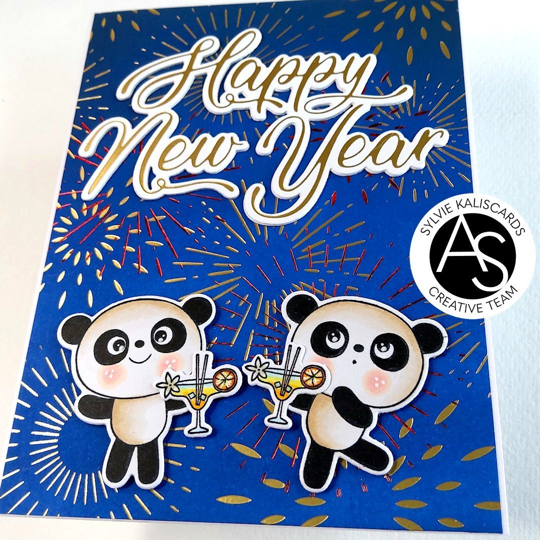 Alex Syberia Designs Happy New Year Hot Foil Plate - CraftSource Market: Craft Supplies & Kits Foiling and Letterpress