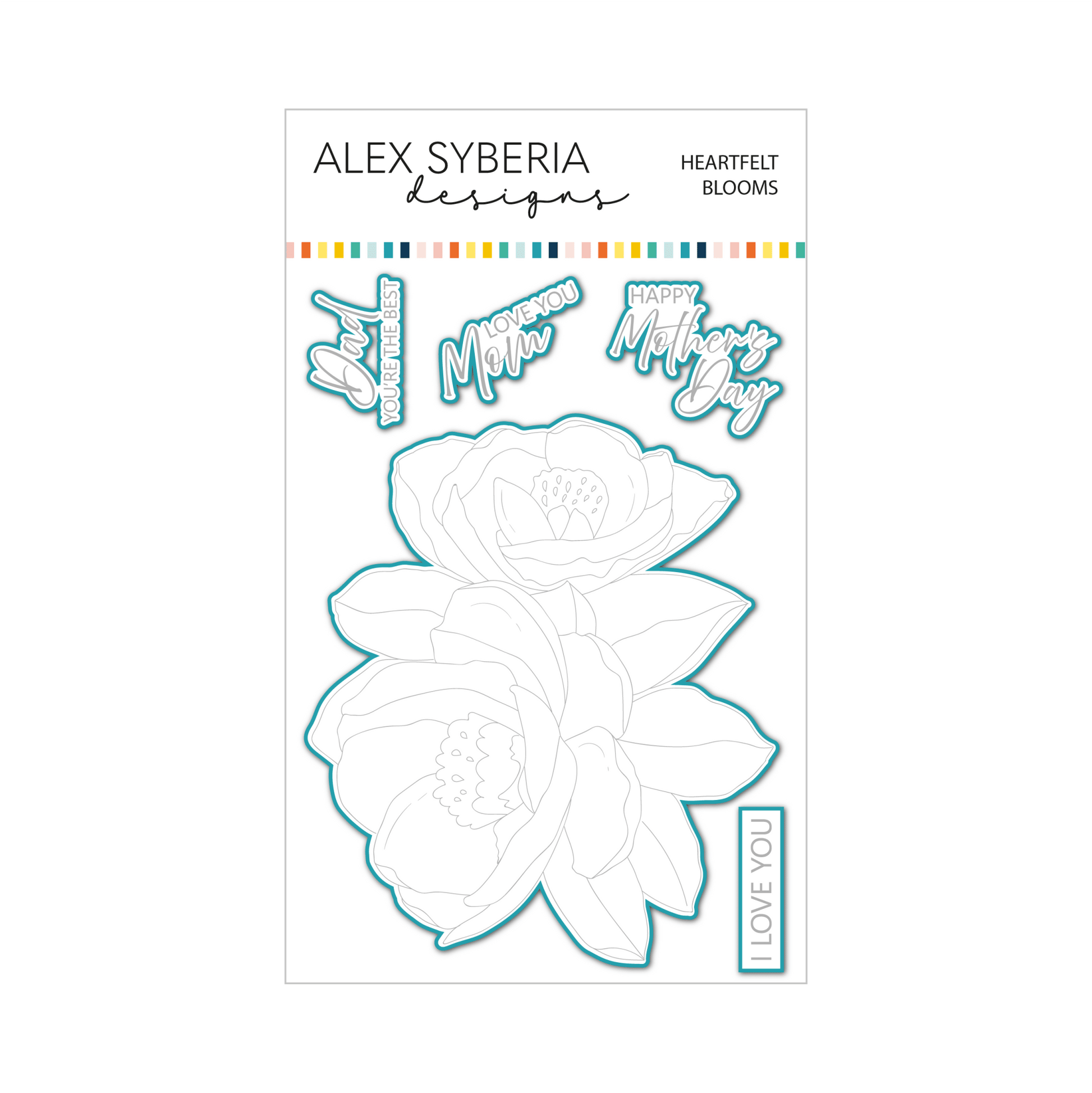 Alex Syberia Designs Heartfelt Blooms Die Set - CraftSource Market: Craft Supplies & Kits Papercraft > Dies > Metal Cutting Dies