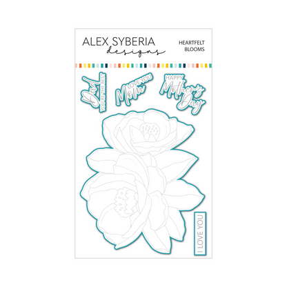 Alex Syberia Designs Heartfelt Blooms Die Set - CraftSource Market: Craft Supplies & Kits Papercraft > Dies > Metal Cutting Dies