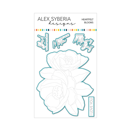 Alex Syberia Designs Heartfelt Blooms Die Set - CraftSource Market: Craft Supplies & Kits Papercraft > Dies > Metal Cutting Dies