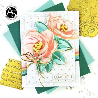 Alex Syberia Designs Heartfelt Blooms Hot Foil Plate - CraftSource Market: Craft Supplies & Kits Foiling and Letterpress