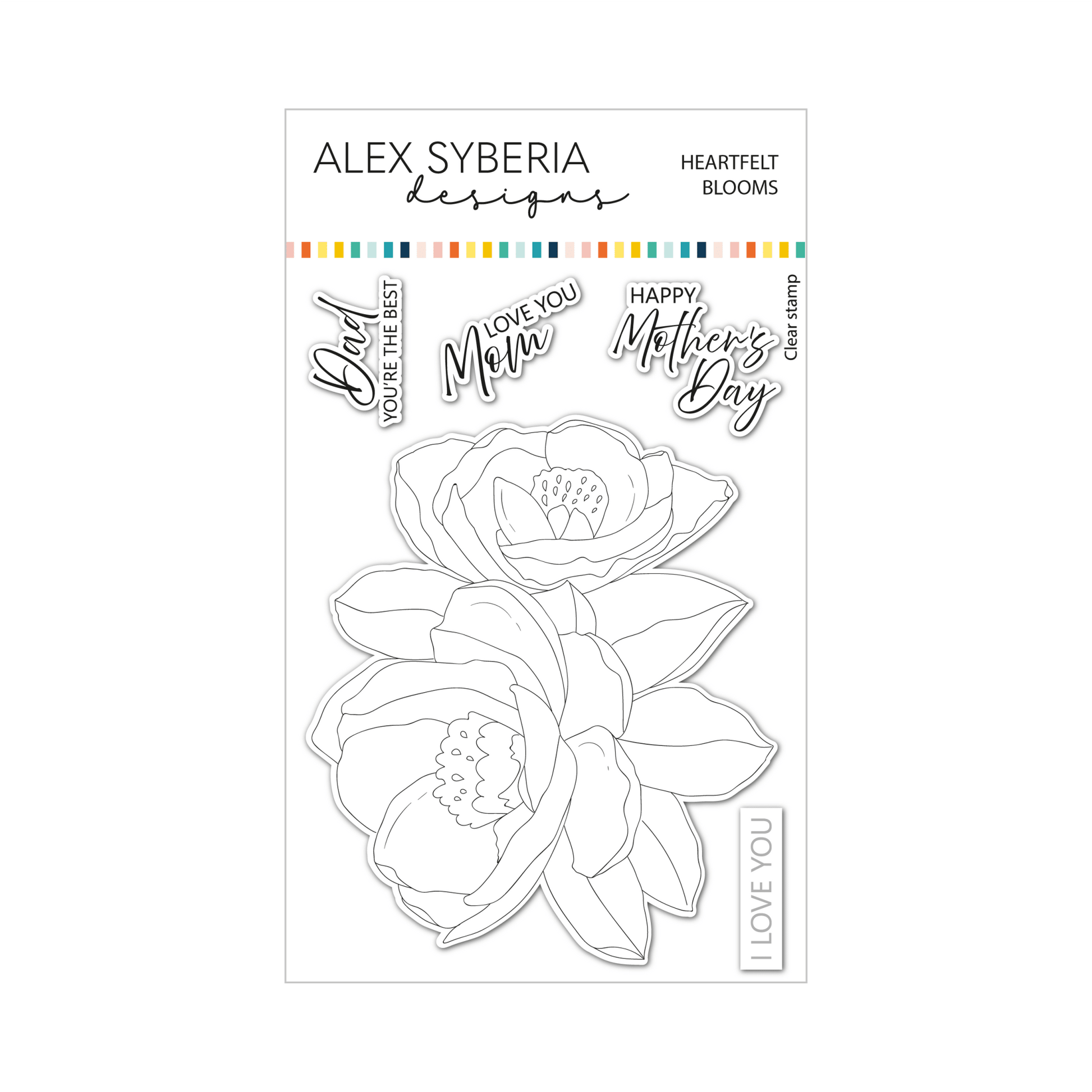 Alex Syberia Designs Heartfelt Blooms Stamp Set - CraftSource Market: Craft Supplies & Kits Papercraft > Stamps > Photopolymer Stamps
