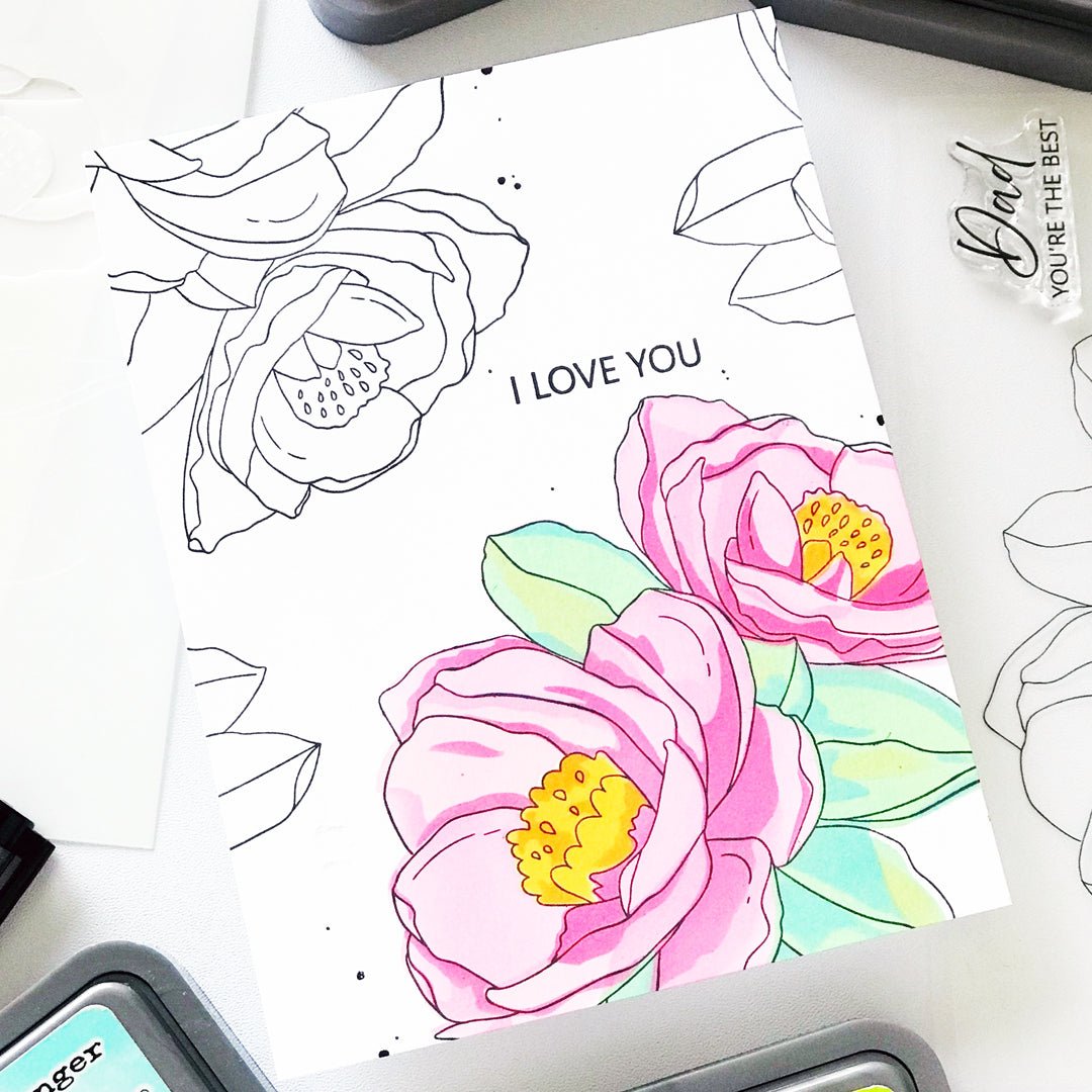 Alex Syberia Designs Heartfelt Blooms Stamp Set - CraftSource Market: Craft Supplies & Kits Papercraft > Stamps > Photopolymer Stamps