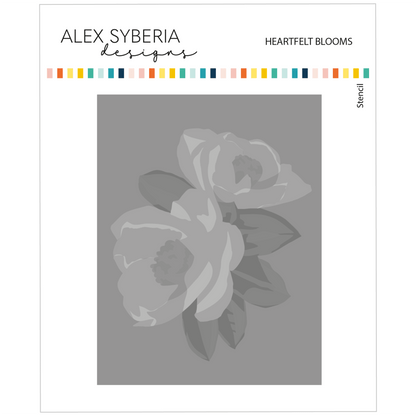 Alex Syberia Designs Heartfelt Blooms Stencil Set - CraftSource Market: Craft Supplies & Kits Papercraft > Stencils