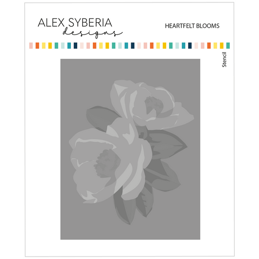 Alex Syberia Designs Heartfelt Blooms Stencil Set - CraftSource Market: Craft Supplies & Kits Papercraft > Stencils