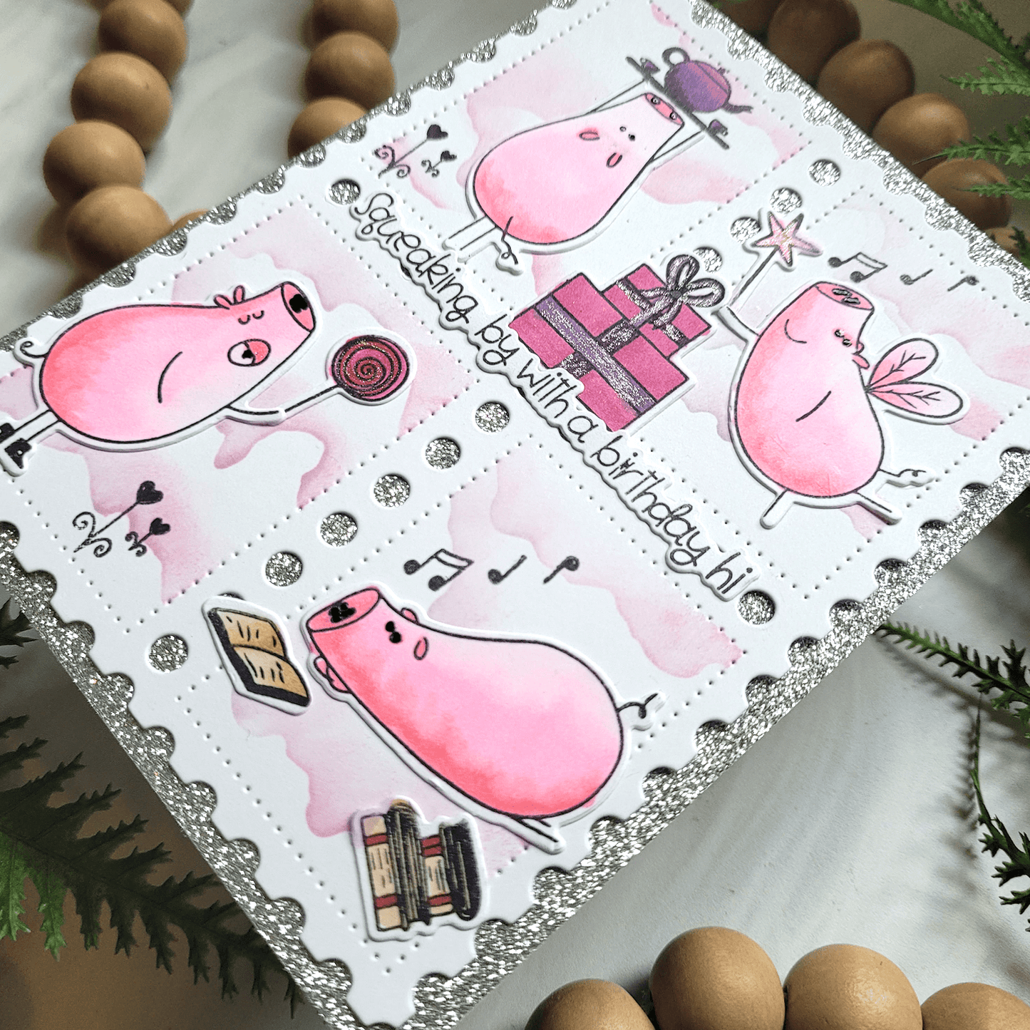 Alex Syberia Designs Hog Happy Day Die Set - CraftSource Market: Craft Supplies & Kits Papercraft > Dies > Metal Cutting Dies