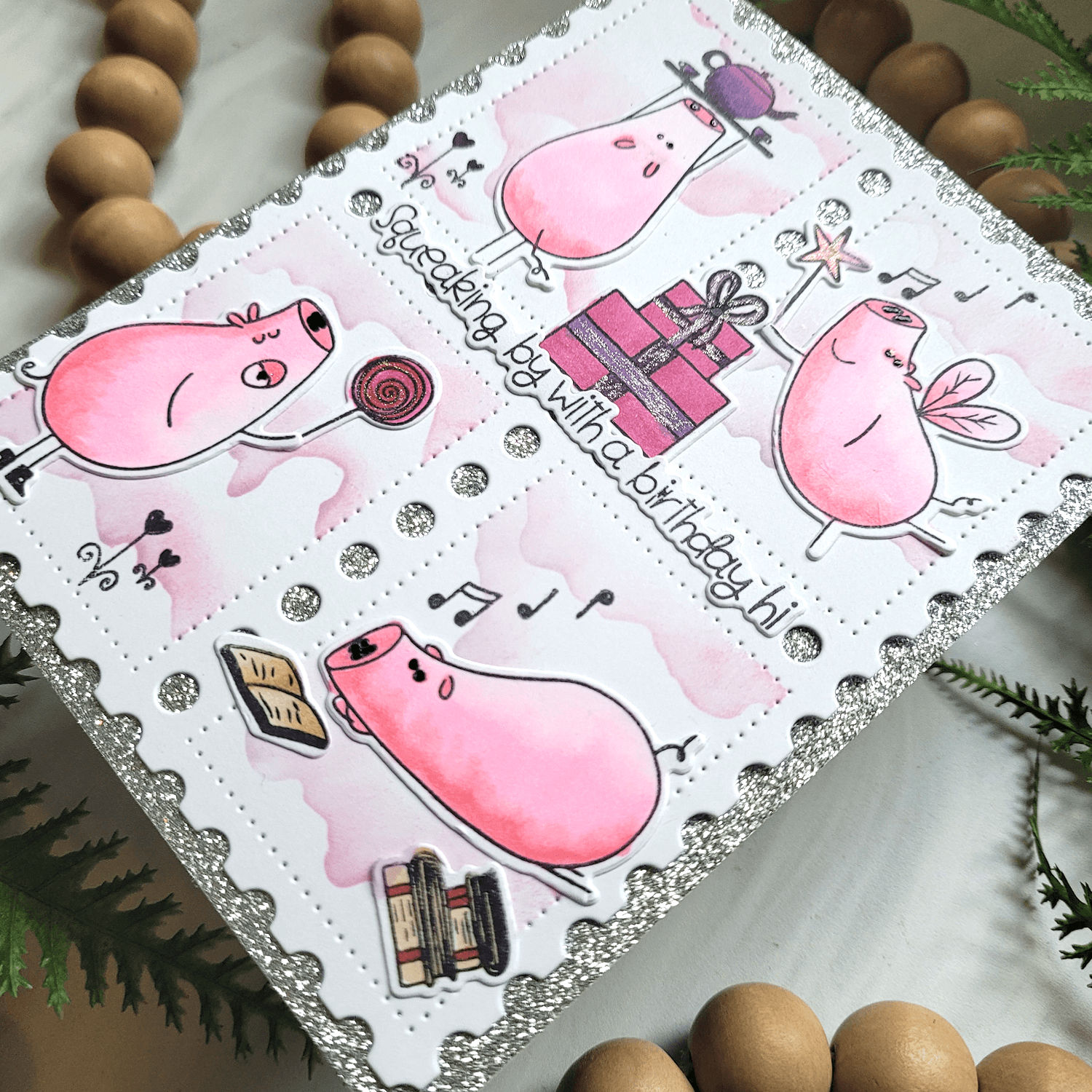 Alex Syberia Designs Hog Happy Day Die Set - CraftSource Market: Craft Supplies & Kits Papercraft > Dies > Metal Cutting Dies