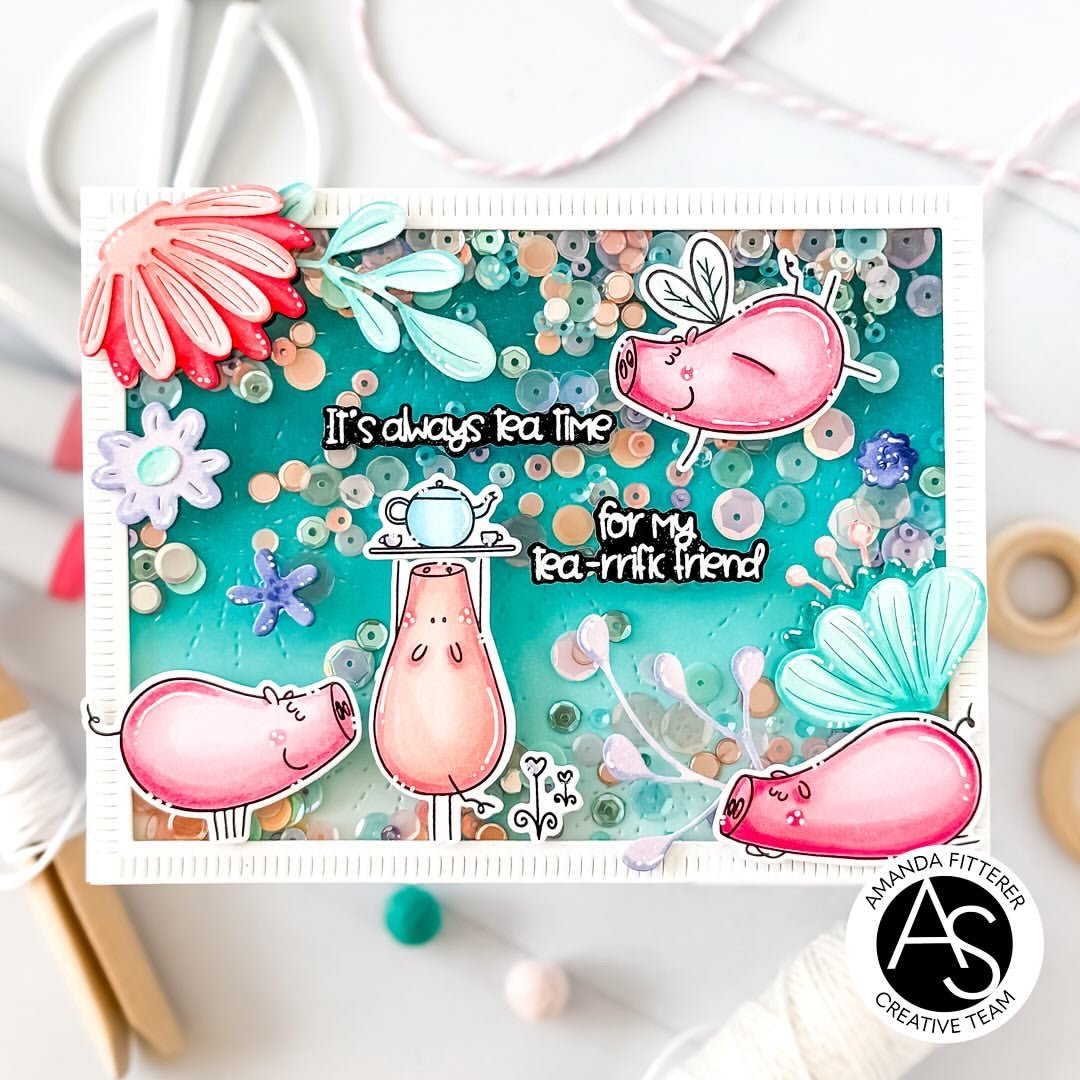 Alex Syberia Designs Hog Happy Day Stamp Set - CraftSource Market: Craft Supplies & Kits Papercraft > Stamps > Photopolymer Stamps