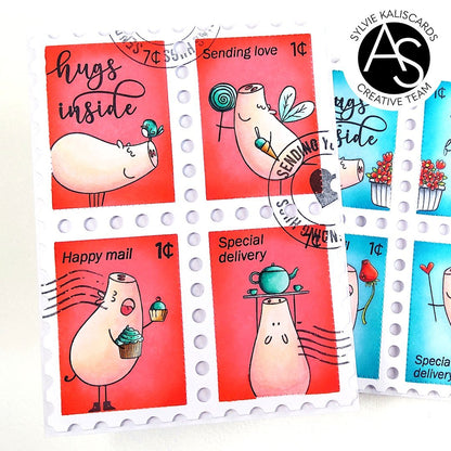 Alex Syberia Designs Hog Happy Day Stamp Set - CraftSource Market: Craft Supplies & Kits Papercraft > Stamps > Photopolymer Stamps