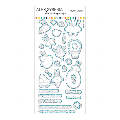 Alex Syberia Designs Hoppy Easter Die Set - CraftSource Market: Craft Supplies & Kits Papercraft > Dies > Metal Cutting Dies
