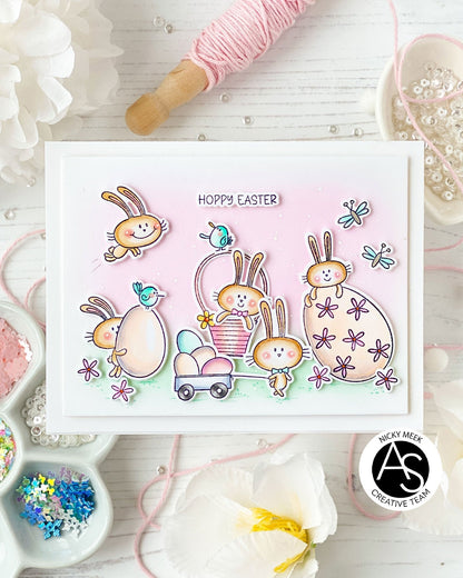 Alex Syberia Designs Hoppy Easter Stamp Set - CraftSource Market: Craft Supplies & Kits Papercraft > Stamps > Photopolymer Stamps