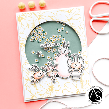 Alex Syberia Designs Hoppy Easter Stamp Set - CraftSource Market: Craft Supplies & Kits Papercraft > Stamps > Photopolymer Stamps
