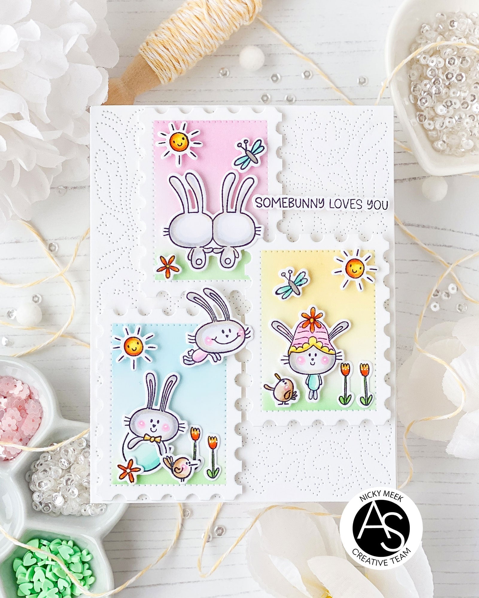 Alex Syberia Designs Hoppy Easter Stamp Set - CraftSource Market: Craft Supplies & Kits Papercraft > Stamps > Photopolymer Stamps
