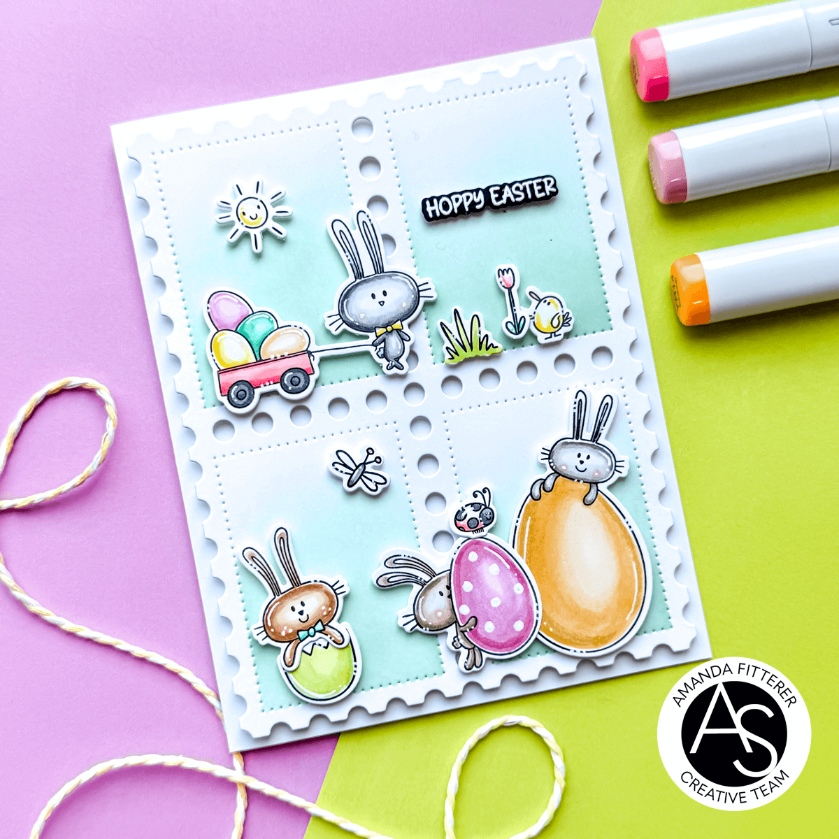 Alex Syberia Designs Hoppy Easter Stamp Set - CraftSource Market: Craft Supplies & Kits Papercraft > Stamps > Photopolymer Stamps