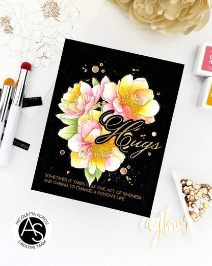 Alex Syberia Designs Hugs in Bloom BetterPress Plate & Die Set - CraftSource Market: Craft Supplies & Kits Papercraft > Dies > Metal Cutting Dies