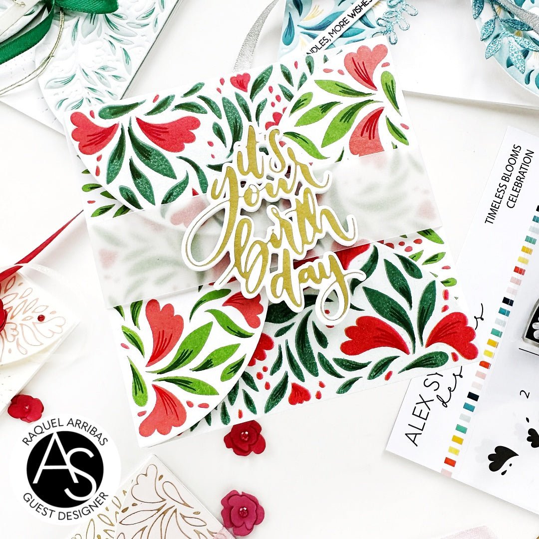 Alex Syberia Designs It's your birthday Hot Foil Plate and Die Set - CraftSource Market: Craft Supplies & Kits Papercraft > Dies > Metal Cutting Dies
