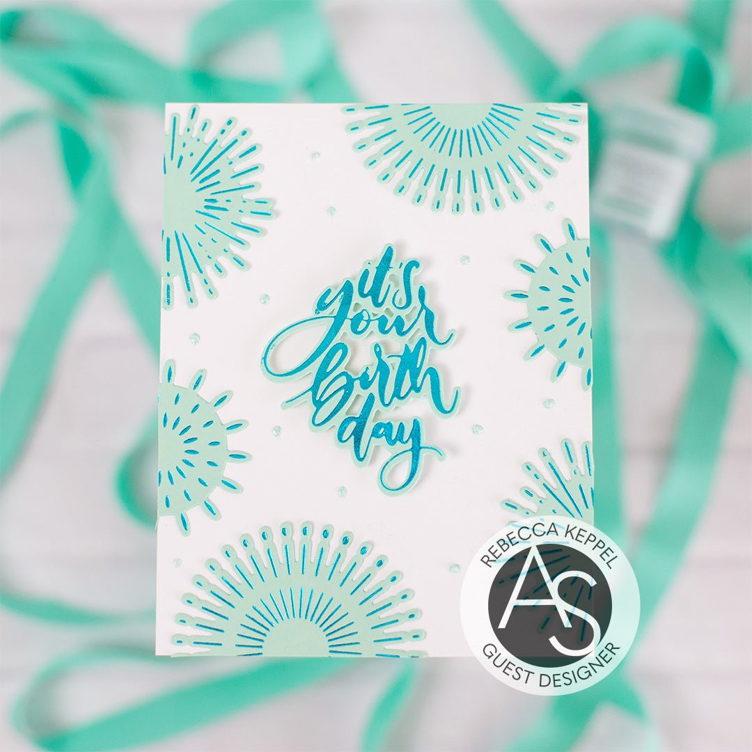 Alex Syberia Designs It's your birthday Hot Foil Plate and Die Set - CraftSource Market: Craft Supplies & Kits Papercraft > Dies > Metal Cutting Dies