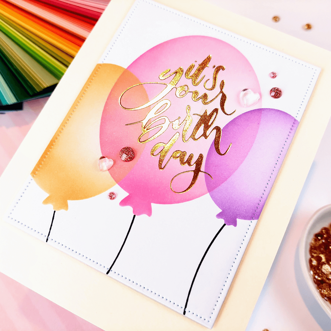 Alex Syberia Designs It's your birthday Hot Foil Plate and Die Set - CraftSource Market: Craft Supplies & Kits Papercraft > Dies > Metal Cutting Dies