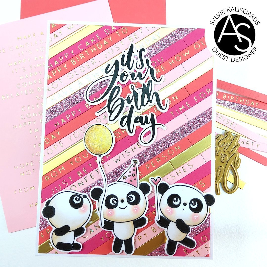 Alex Syberia Designs It's your birthday Hot Foil Plate and Die Set - CraftSource Market: Craft Supplies & Kits Papercraft > Dies > Metal Cutting Dies