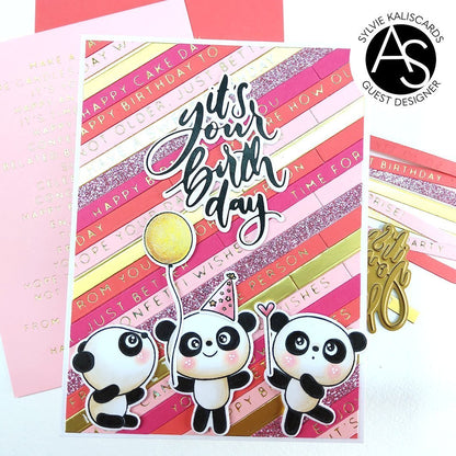 Alex Syberia Designs It's your birthday Hot Foil Plate and Die Set - CraftSource Market: Craft Supplies & Kits Papercraft > Dies > Metal Cutting Dies