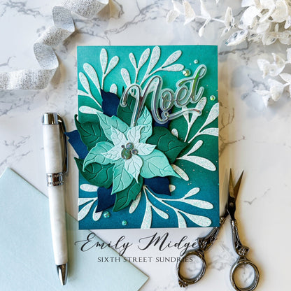 Alex Syberia Designs Joyful Poinsettia Die Set - CraftSource Market: Craft Supplies & Kits Papercraft > Dies > Metal Cutting Dies