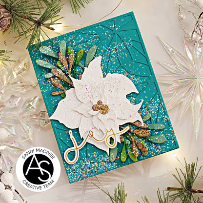 Alex Syberia Designs Joyful Poinsettia Die Set - CraftSource Market: Craft Supplies & Kits Papercraft > Dies > Metal Cutting Dies
