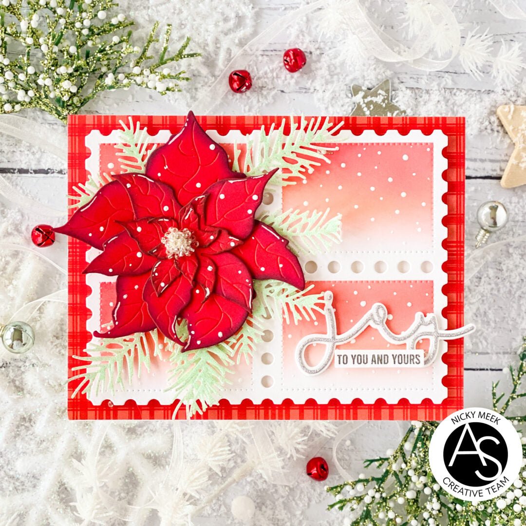 Alex Syberia Designs Joyful Poinsettia Die Set - CraftSource Market: Craft Supplies & Kits Papercraft > Dies > Metal Cutting Dies