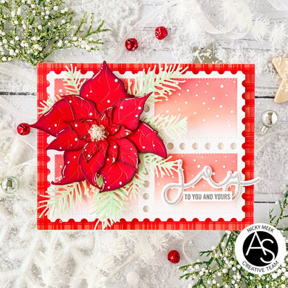 Alex Syberia Designs Joyful Poinsettia Die Set - CraftSource Market: Craft Supplies & Kits Papercraft > Dies > Metal Cutting Dies
