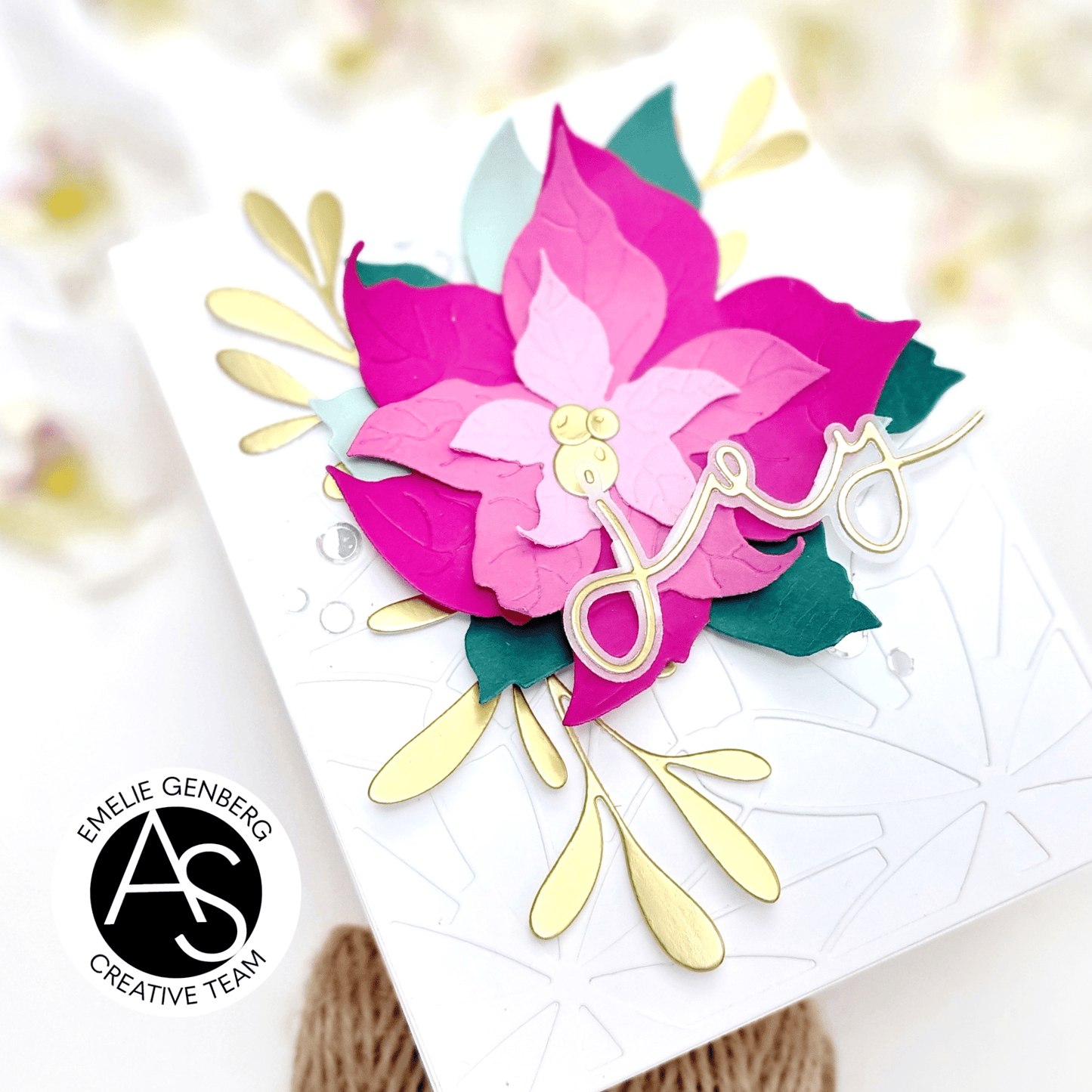 Alex Syberia Designs Joyful Poinsettia Die Set - CraftSource Market: Craft Supplies & Kits Papercraft > Dies > Metal Cutting Dies