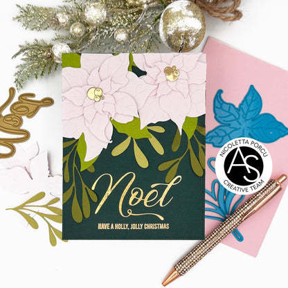 Alex Syberia Designs Joyful Poinsettia Die Set - CraftSource Market: Craft Supplies & Kits Papercraft > Dies > Metal Cutting Dies