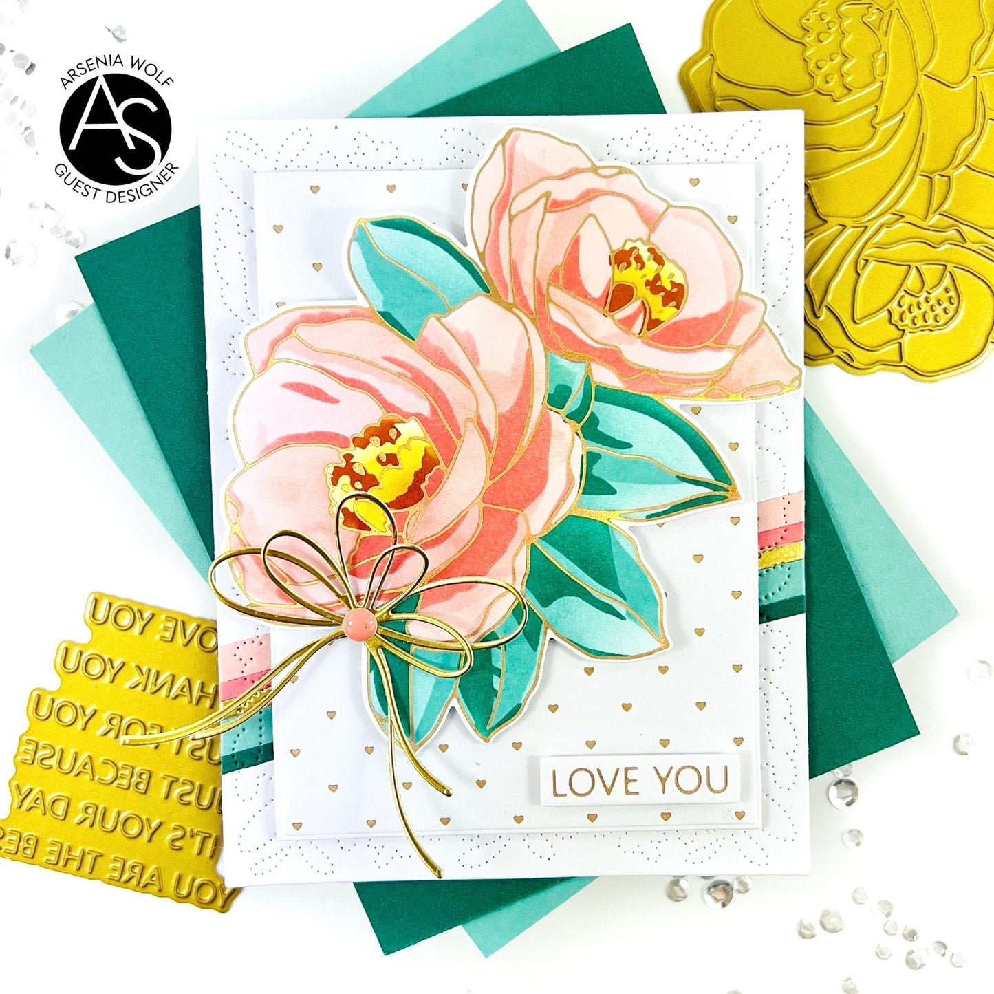 Alex Syberia Designs Just Because Hot Foil & Die Set - CraftSource Market: Craft Supplies & Kits Papercraft > Dies > Metal Cutting Dies