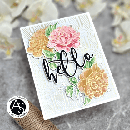 Alex Syberia Designs Large Hello Die Set - CraftSource Market: Craft Supplies & Kits Papercraft > Dies > Metal Cutting Dies