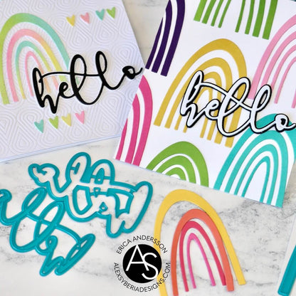 Alex Syberia Designs Large Hello Die Set - CraftSource Market: Craft Supplies & Kits Papercraft > Dies > Metal Cutting Dies