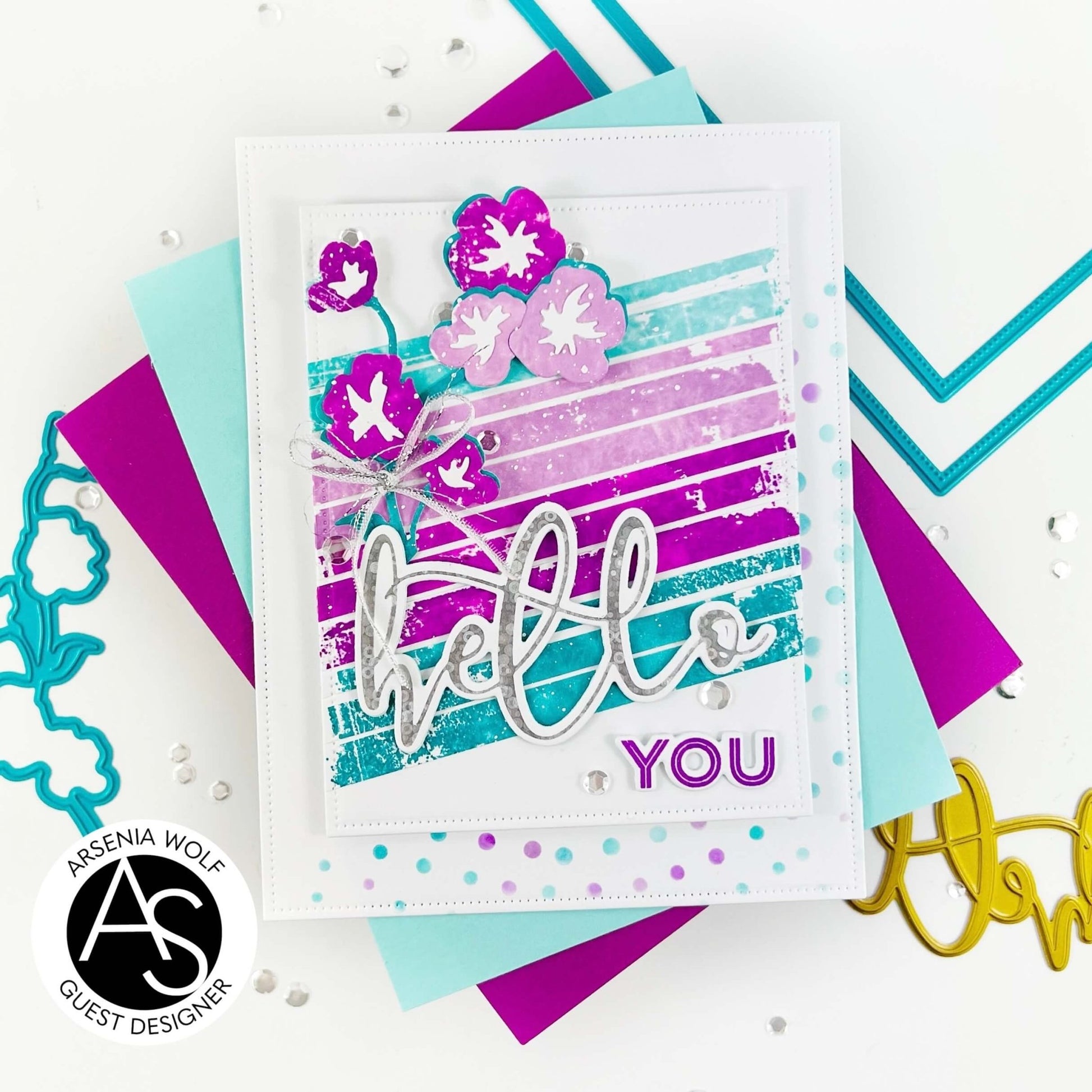 Alex Syberia Designs Large Hello Hot Foil Plate - CraftSource Market: Craft Supplies & Kits Foiling and Letterpress