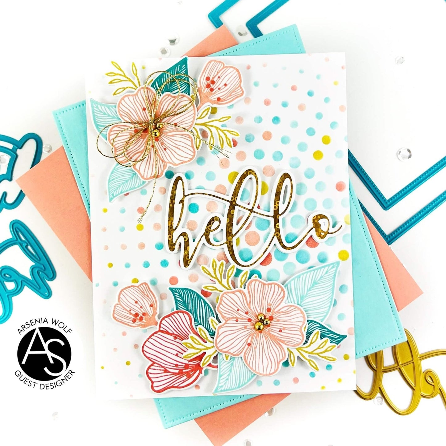 Alex Syberia Designs Large Hello Hot Foil Plate - CraftSource Market: Craft Supplies & Kits Foiling and Letterpress