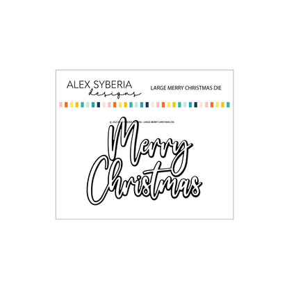 Alex Syberia Designs Large Merry Christmas Die - CraftSource Market: Craft Supplies & Kits Papercraft > Dies > Metal Cutting Dies