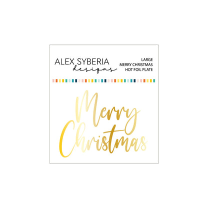 Alex Syberia Designs Large Merry Christmas Hot Foil - CraftSource Market: Craft Supplies & Kits Foiling and Letterpress