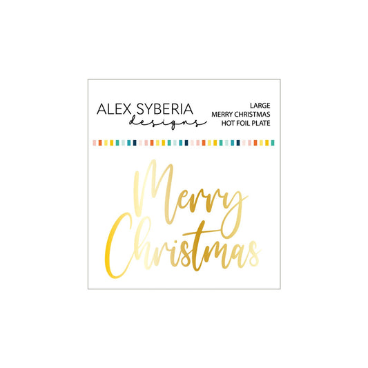 Alex Syberia Designs Large Merry Christmas Hot Foil - CraftSource Market: Craft Supplies & Kits Foiling and Letterpress