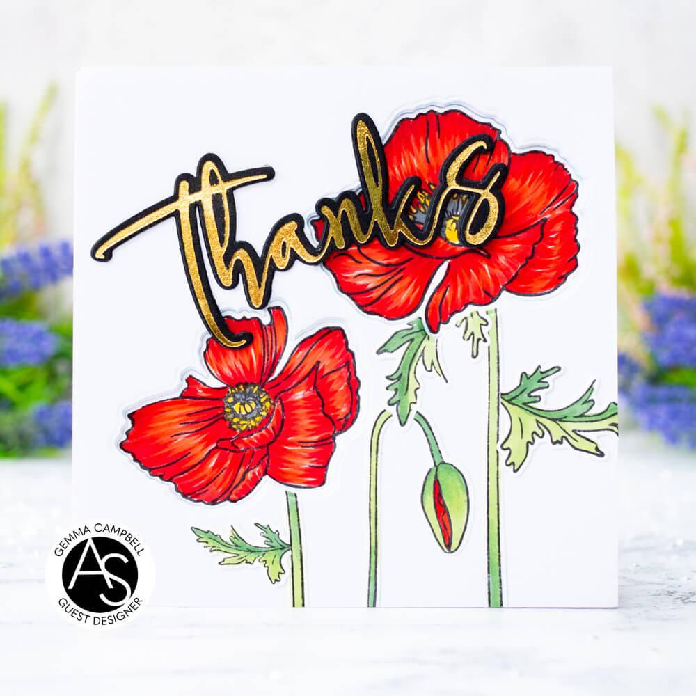 Alex Syberia Designs Large Thanks Die - CraftSource Market: Craft Supplies & Kits Papercraft > Dies > Metal Cutting Dies