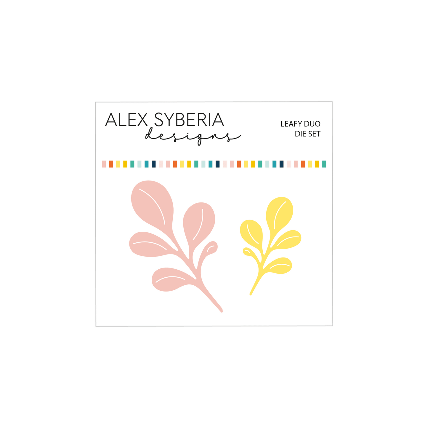 Alex Syberia Designs Leafy Duo Die Set - CraftSource Market: Craft Supplies & Kits Papercraft > Dies > Metal Cutting Dies