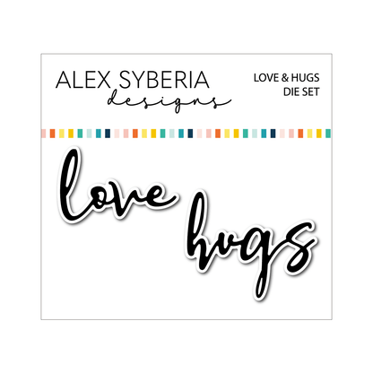 Alex Syberia Designs Love & Hugs Die Set - CraftSource Market: Craft Supplies & Kits Papercraft > Dies > Metal Cutting Dies