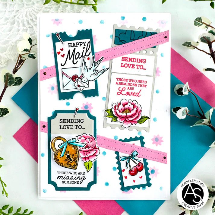 Alex Syberia Designs Love Tickets Stamp Set - CraftSource Market: Craft Supplies & Kits Papercraft > Stamps > Photopolymer Stamps