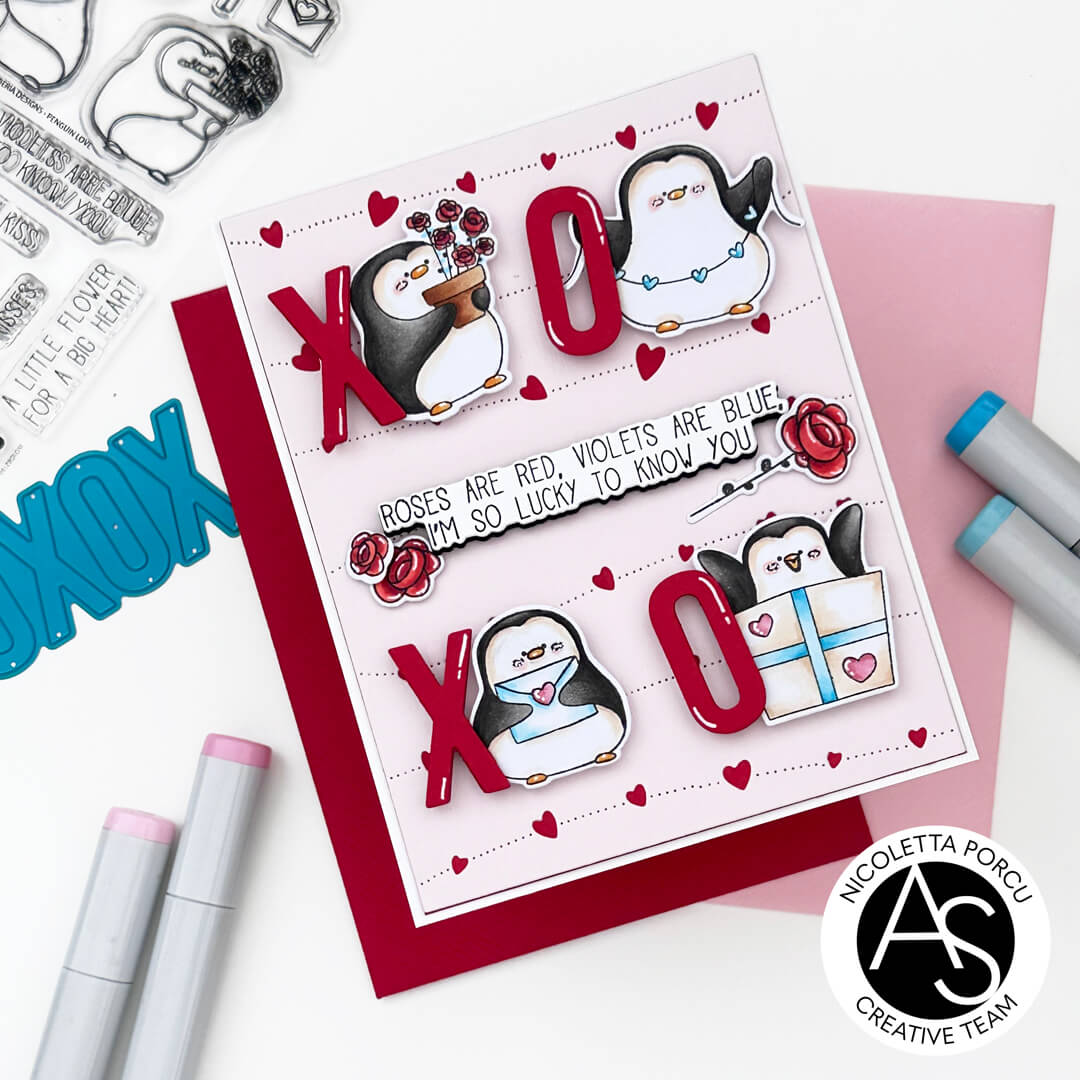 Alex Syberia Designs Love & XOXO Die Set - CraftSource Market: Craft Supplies & Kits Papercraft > Dies > Metal Cutting Dies