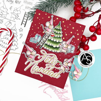 Alex Syberia Designs Merry Christmice Die Set - CraftSource Market: Craft Supplies & Kits Papercraft > Dies > Metal Cutting Dies
